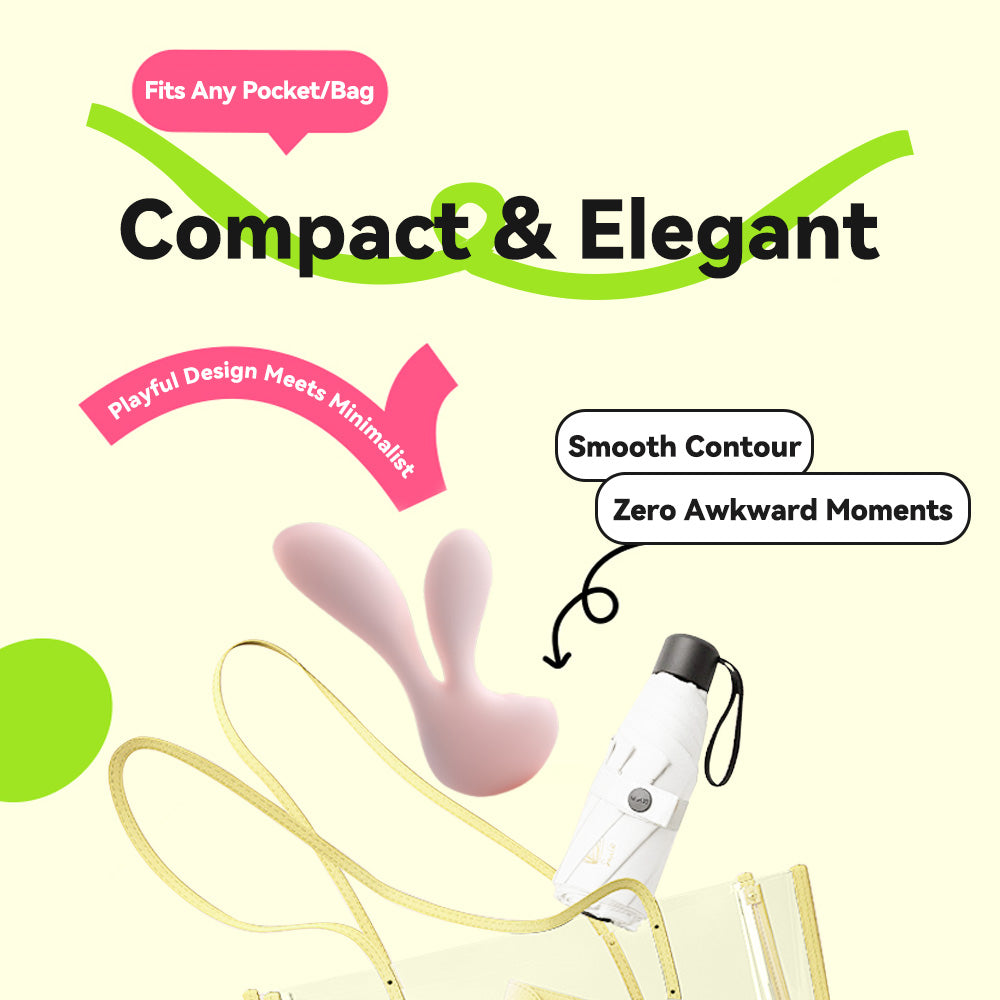 Cute Little Rabbit Dual-head Vibrator Quiet, Discreet & Ergonomic Design