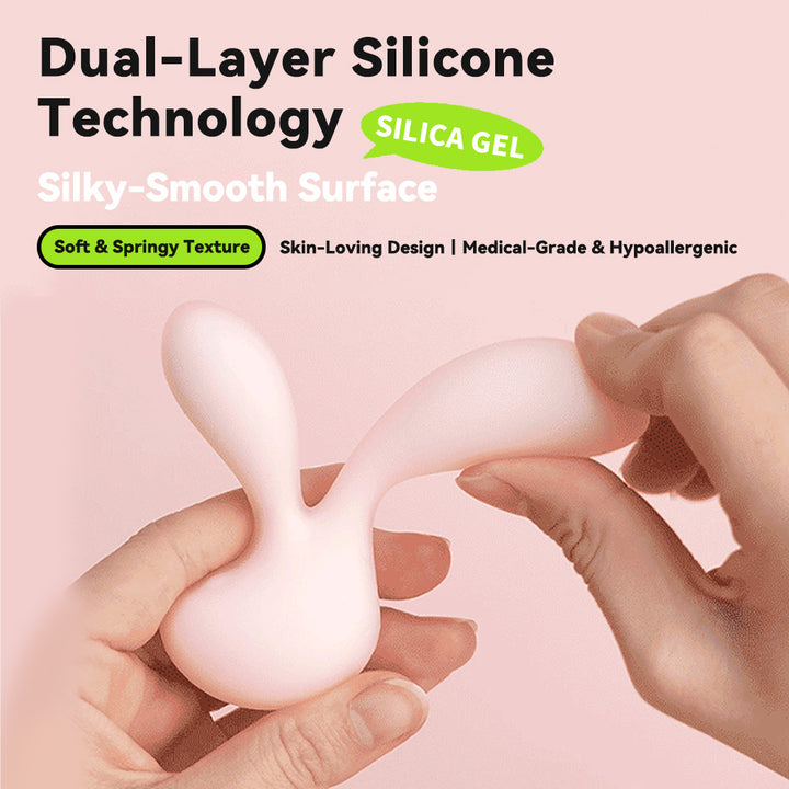 Cute Little Rabbit Dual-head Vibrator Quiet, Discreet & Ergonomic Design