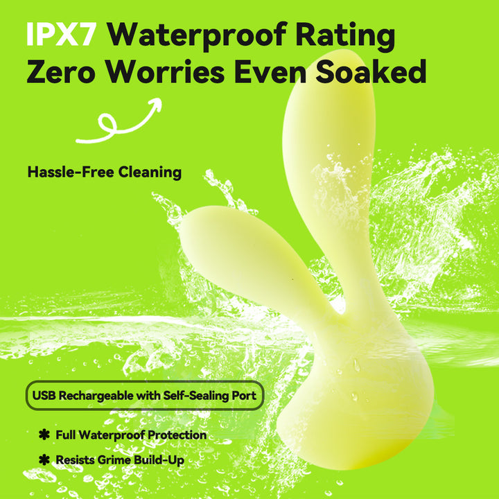 Cute Little Rabbit Dual-head Vibrator Quiet, Discreet & Ergonomic Design