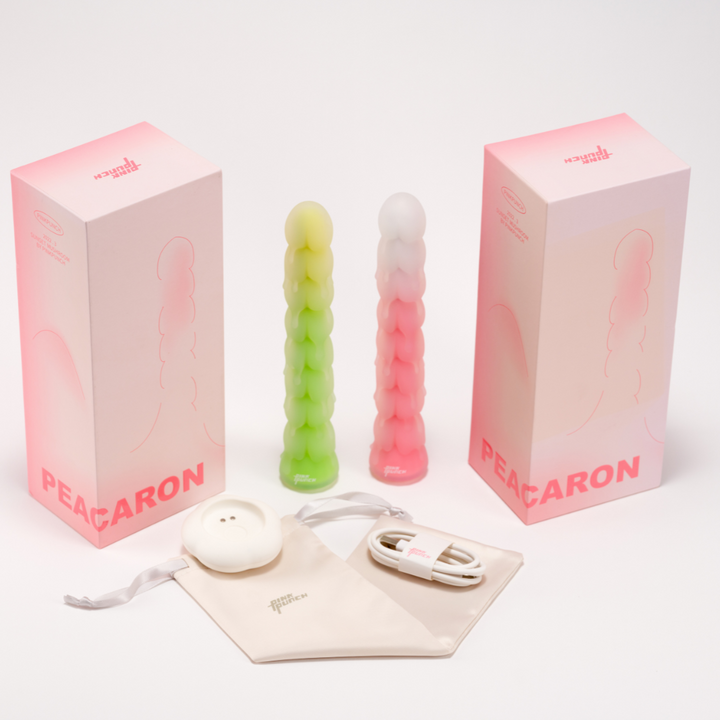 Pinkpunch PEACARON 3D Vibrating Dildo (Only for USA)